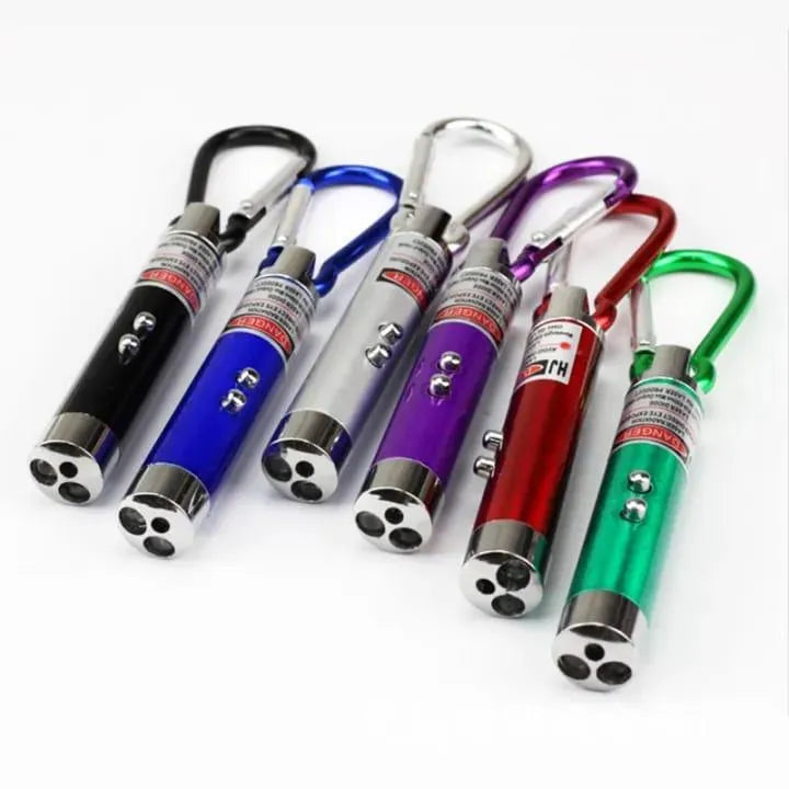 3 in 1 LED Laser Pen Multicolor Keychain