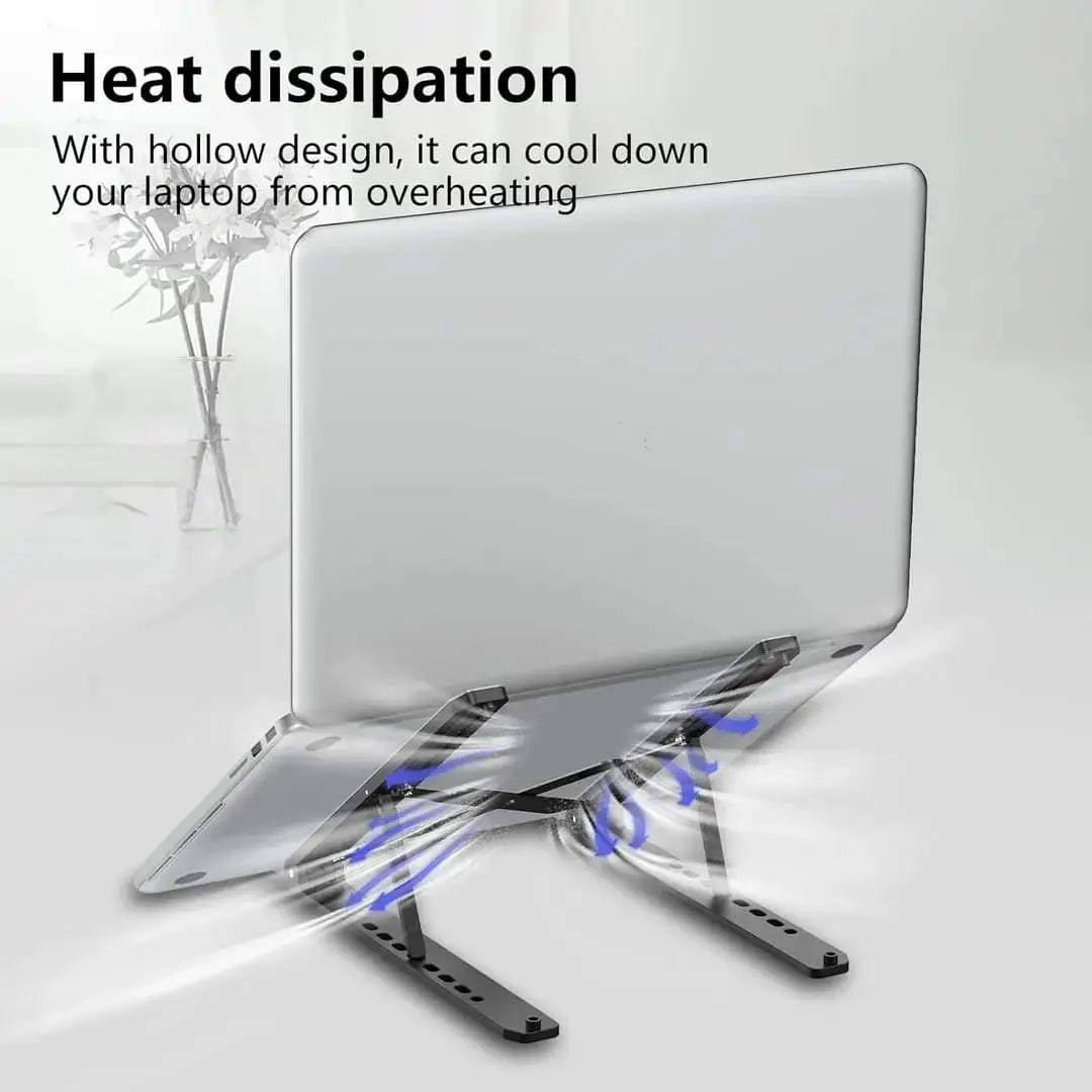 Adjustable Laptop Stand β Creative Folding Portable Storage Bracket for Desk & Office
