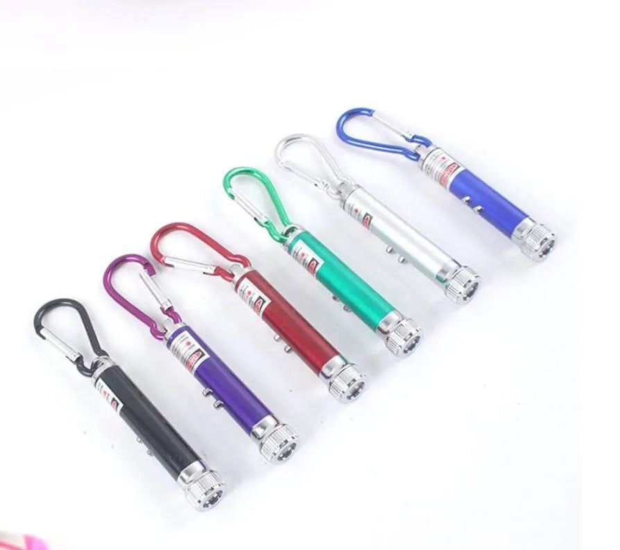 3 in 1 LED Laser Pen Multicolor Keychain