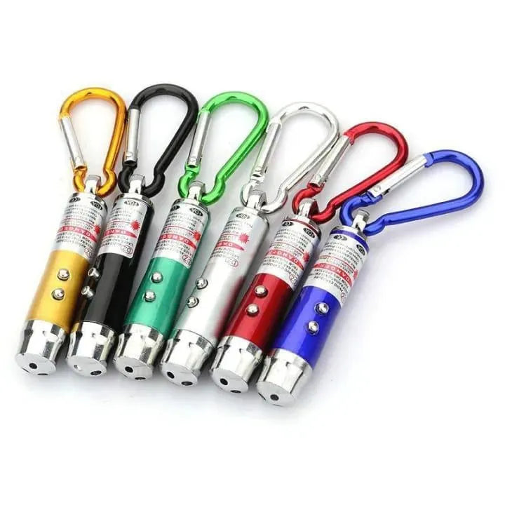 3 in 1 LED Laser Pen Multicolor Keychain
