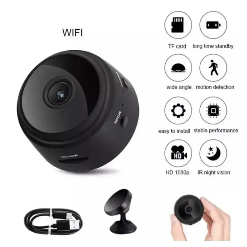 Mini Wifi Camera HD 1080P Night Vision Mobile Monitor